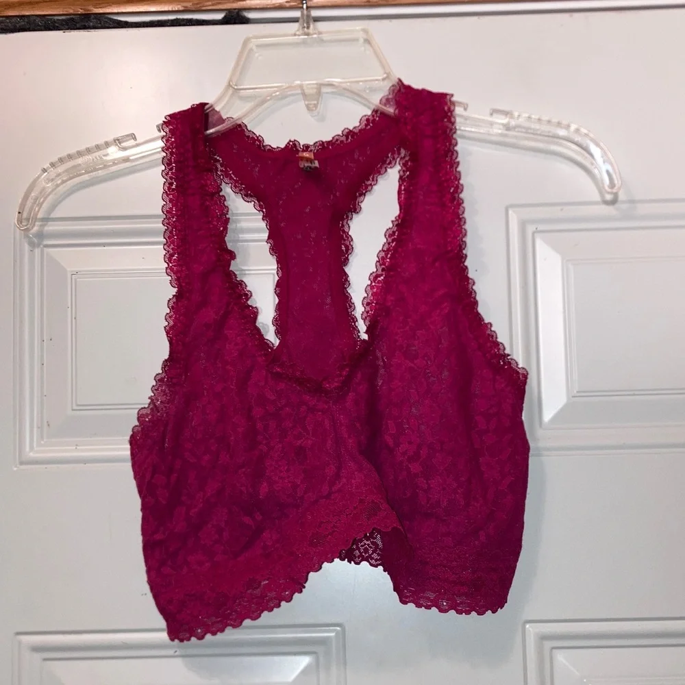 Thirdlove Lace Bralette‎ in Deep Pink L